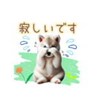 敬語を使うシベリアンハスキー犬（個別スタンプ：24）