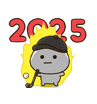 ゴルフ正月2025⛳️だいふくまる（個別スタンプ：6）