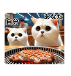 寿司・唐揚げ・焼き肉・デブ猫ミームで会話（個別スタンプ：1）
