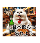 寿司・唐揚げ・焼き肉・デブ猫ミームで会話（個別スタンプ：7）