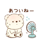 ゆるだら♪夏のもこもこくまさん（個別スタンプ：3）