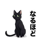 碧眼黒猫★いま何してる？スタンプ（個別スタンプ：36）