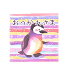 癒しのカラフルペンギン（個別スタンプ：14）