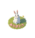 日常で使えるうさぎ達（個別スタンプ：8）