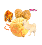 白柴犬ご飯（個別スタンプ：8）