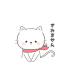 あいさつ＊スカーフねこ（個別スタンプ：28）