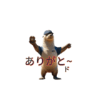 野球している動物（個別スタンプ：6）