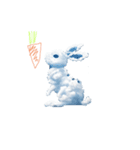 Cute Rabbit Cloud（個別スタンプ：2）