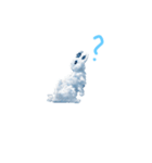 Cute Rabbit Cloud（個別スタンプ：10）