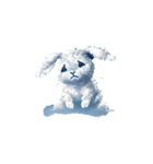 Cute Rabbit Cloud（個別スタンプ：11）