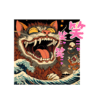 幻獣12(神話猫)妖怪猫又 化け猫（個別スタンプ：1）