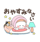 しろまる子ちゃんとニャンズのスタンプ4（個別スタンプ：12）