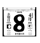 2093年4月の日めくりカレンダーです。（個別スタンプ：9）