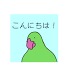 緑の鳥さん2（個別スタンプ：4）