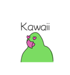 緑の鳥さん2（個別スタンプ：6）