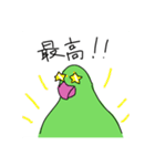 緑の鳥さん2（個別スタンプ：8）