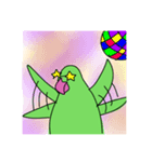 緑の鳥さん2（個別スタンプ：10）