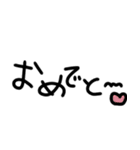 文字だけスタンプ♡こどもの手書き文字（個別スタンプ：38）