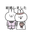 結婚報告うさちゃん（個別スタンプ：5）