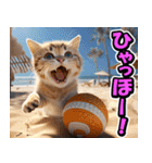 リアル⭐猫の夏休み（個別スタンプ：15）