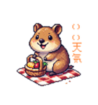 ドット絵_クアッカワラビー（個別スタンプ：36）