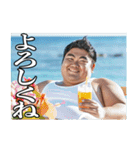 デブと夏とビールと海と（個別スタンプ：24）