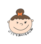 かわいい女の子の挨拶と会話（個別スタンプ：13）