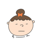 かわいい女の子の挨拶と会話（個別スタンプ：17）