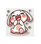 かわいいうさぎスタンプ文字なし（個別スタンプ：2）