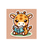 かわいいキリンスタンプ文字なし（個別スタンプ：3）