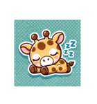 かわいいキリンスタンプ文字なし（個別スタンプ：7）
