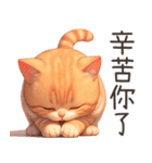 ぽっちゃりちび橘猫（台湾）（個別スタンプ：19）