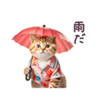 毎日使える アロハねこ ぽっちゃり 夏（個別スタンプ：11）