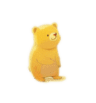 Yellow fluffy bear（個別スタンプ：3）