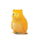 Yellow fluffy bear（個別スタンプ：4）