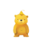 Yellow fluffy bear（個別スタンプ：5）