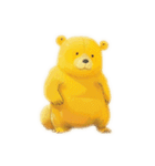 Yellow fluffy bear（個別スタンプ：12）