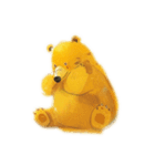 Yellow fluffy bear（個別スタンプ：15）