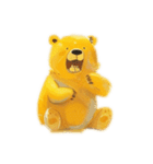 Yellow fluffy bear（個別スタンプ：16）