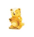 Yellow fluffy bear（個別スタンプ：17）