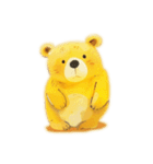 Yellow fluffy bear（個別スタンプ：20）