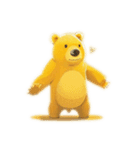 Yellow fluffy bear（個別スタンプ：21）