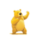 Yellow fluffy bear（個別スタンプ：23）