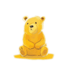 Yellow fluffy bear（個別スタンプ：30）