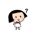 リボンのかわいい女の子（個別スタンプ：10）