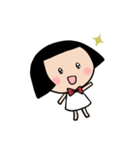 リボンのかわいい女の子（個別スタンプ：16）