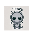 宇宙人グレイの感情スタンプ（個別スタンプ：3）
