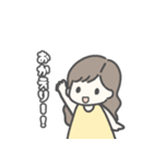 ゆるふわヘアの女の子♡日常スタンプ（個別スタンプ：6）