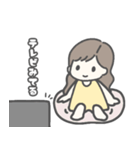 ゆるふわヘアの女の子♡日常スタンプ（個別スタンプ：21）