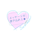 書き込める♥シンプル♡サマー吹き出し（個別スタンプ：8）